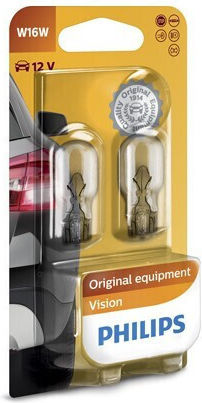 Philips Lamps Car Set 2 W16W 12V 16W 2pcs