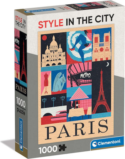 1000 Piece Puzzle Style In City Paris