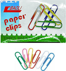 Colorful Paper Clips 100 Pieces 28mm