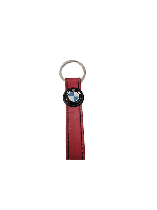 Keychain Piele Roșu