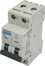 Tracon Electric Αυτόματη Ασφάλεια 50A Διπολική AC/DC DC-2C-50