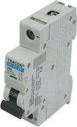 Tracon Electric Αυτόματη Ασφάλεια 20A Μονοπολική AC/DC DC-1C-20