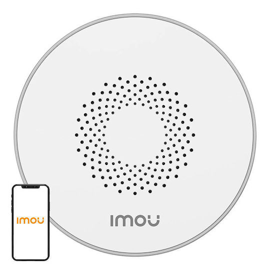 Imou Ασύρματη ZigBee Σειρήνα Συναγερμού Εξωτερικού Χώρου 85dB 12V με Λευκό Φως 8x8εκ.