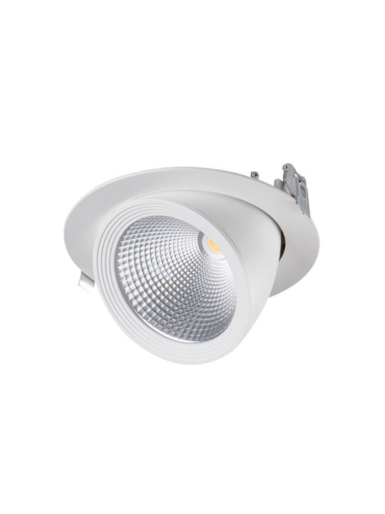 Kanlux Metallic Recessed Spot White 1pcs