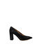 Schwarze spitze Pumps