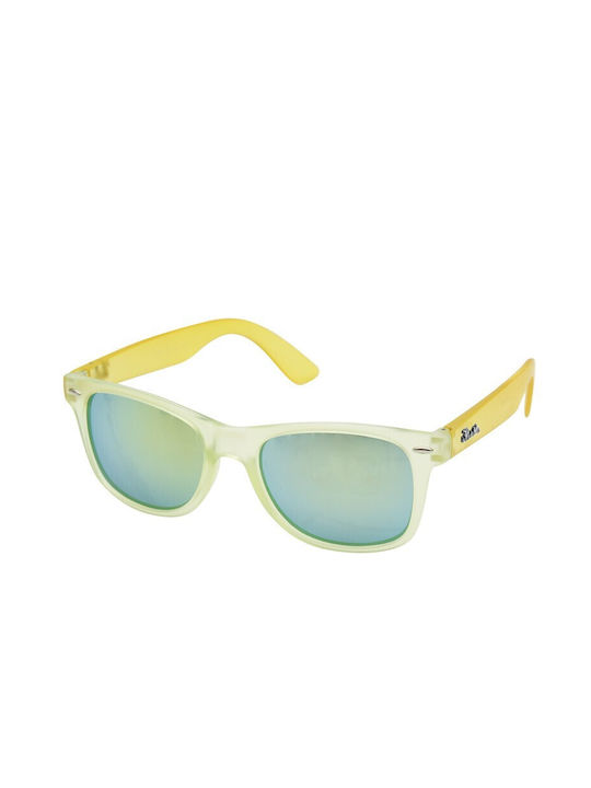 V-store Sonnenbrillen mit Grün Rahmen und Grün Spiegel Linse 01/08/7038