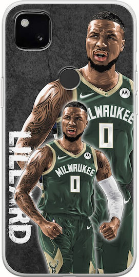 Nba Stars - Damian Lillard Задна корица Силикон Многоцветен (Google Pixel 4a)