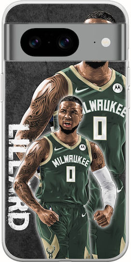 Nba Stars - Damian Lillard Задна Корица От Силикон Многоцветна Google Pixel 8