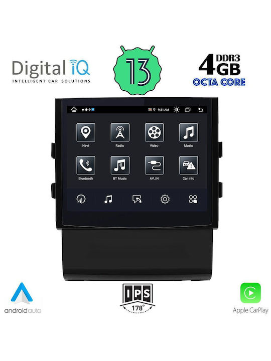 Digital IQ Ηχοσύστημα Αυτοκινήτου 2DIN (Bluetooth/USB/WiFi/GPS/Apple-Carplay/Android-Auto) με Οθόνη Αφής 8.4"