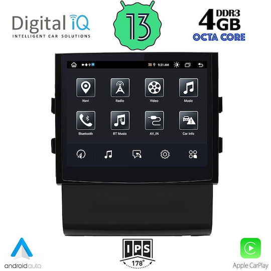 Digital IQ Auto-Audiosystem 2DIN (Bluetooth/USB/WiFi/GPS/Apple-Carplay/Android-Auto) mit Touchscreen 8.4"