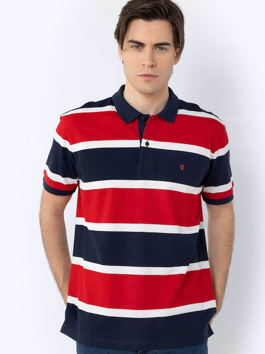 Acorn B Polo Short Sleeve Blouse Red