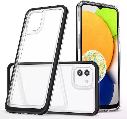 Hurtel Back Cover Plastic / Silicone 1.1mm Transparent (Galaxy A03)