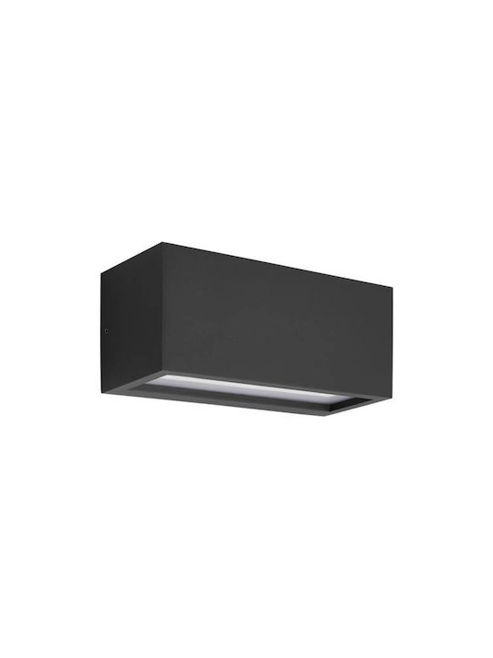 Eurolamp Επιτοίχια Εξωτερική Πλαφονιέρα E27 IP54 11x25x10εκ.