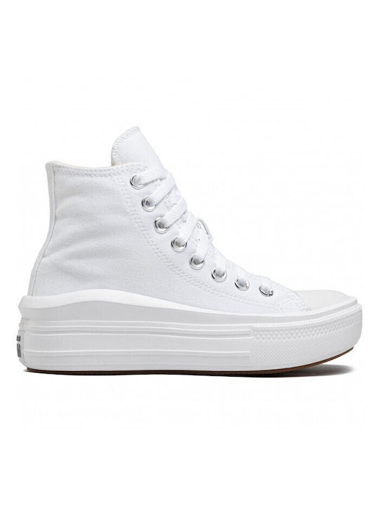 Converse Move Platform Γυναικεία Sneakers White / Natural Ivory / Black