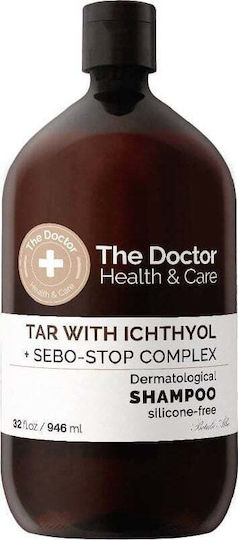 The Doctor Health & Care Gudron + Ihtiol + Sebo-Stop Complex Shampoos against Seborrheic Dermatitis for Oily Hair 946ml