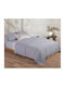 Nef-Nef Homeware Olympia Κουβερλί Υπέρδιπλο Βαμβακερό Grey 230x240cm