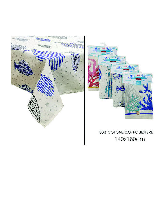 General Trade Tablecloth Cotton Set 2pcs Cotton 140x180cm (Various Designs)