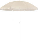 Bizzotto Syros Сгъваема Плажен чадър с диаметър 1.8м Cream