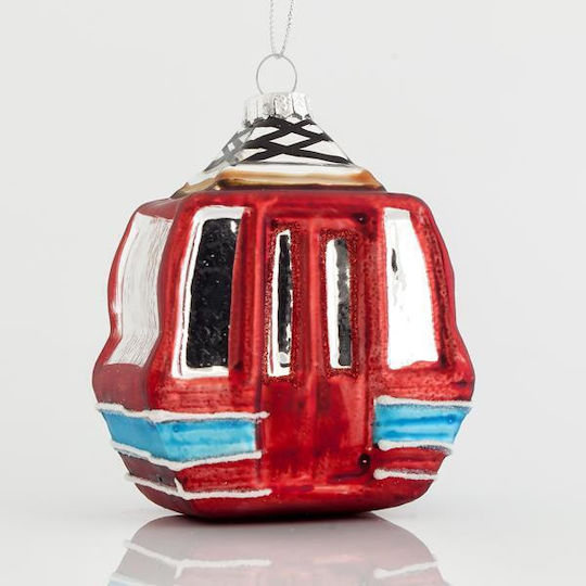 Ornament suspendat De sticlă Roșu 8x5buc