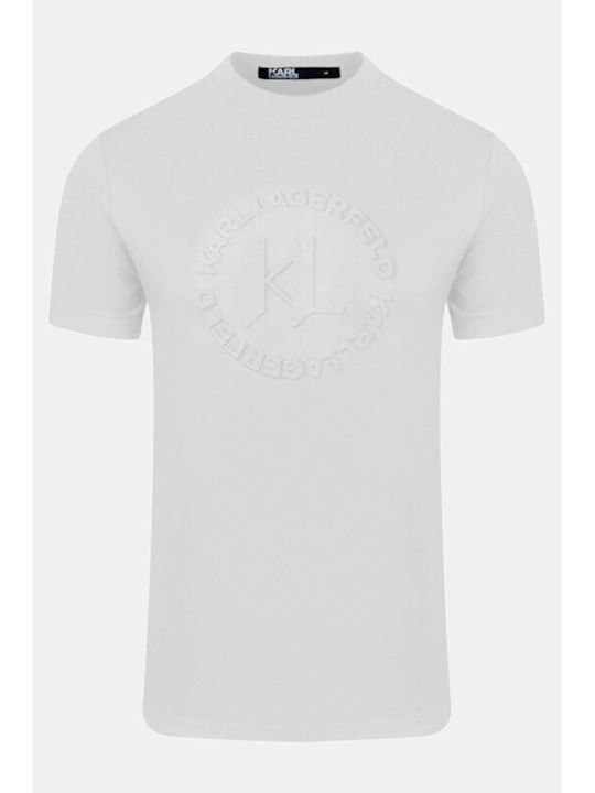 Karl Lagerfeld Herren T-Shirt Kurzarm White