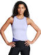 Women's Athletic Blouse Sleeveless Light Blue