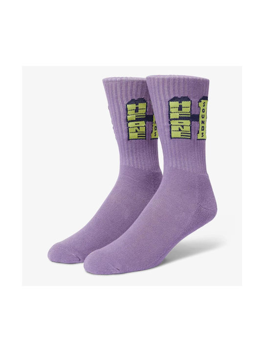 HUF Crew Herren Socken Purple 1Pack