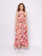 Heavy Tools Floral Sleeveless Dress 472/valetta Coral