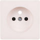 Hager Power Socket Front in White Color 3965766089