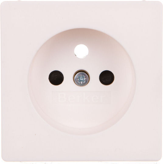 Hager Power Socket Front in White Color 3965766089
