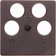 Schneider Electric TV-Antenna Socket Front in Gray Color