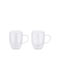 Maxwell & Williams Becher Glas Weiß 350ml 2Stück