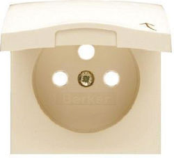 Hager Power Socket Front in Beige Color 3965898992