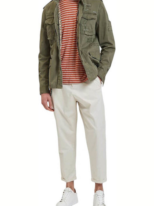 Gianni Lupo Παντελόνι Ελαστικό Εκρου