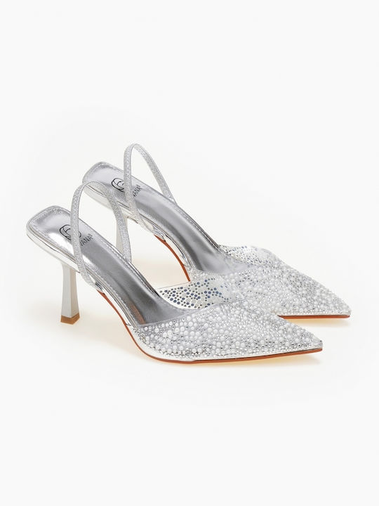 Issue Fashion Pumps mit hohem Absatz Silber