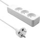 ProXtend Steckdosenleiste 3 Positionen mit Kabel 6m