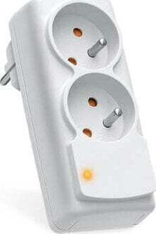 Acar Power Strip with Surge Protection 2 Positions Gray