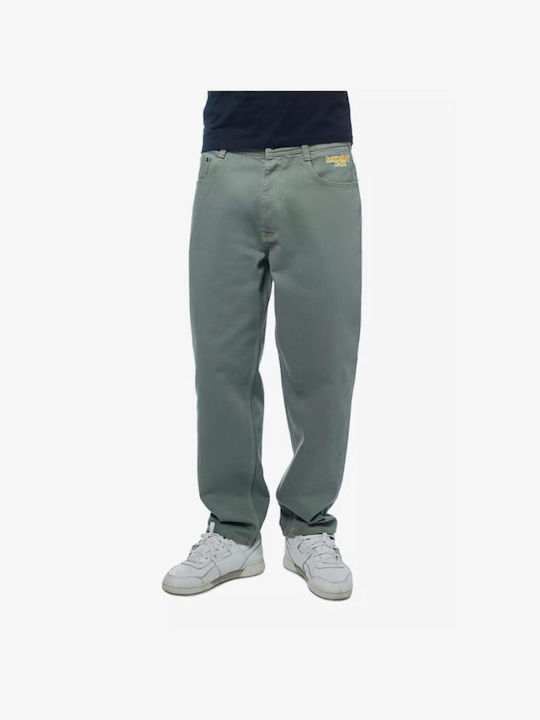 Homeboy X-tra Pantaloni de Bărbați din Jean în Linie Baggy Olive