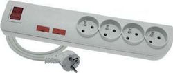 Elgotech Power Strip Security 4 Sockets with Cable 5m