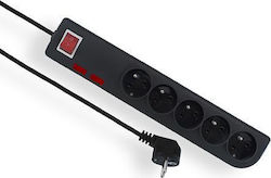 Elgotech Power Strip 5 Sockets with 5m Cable