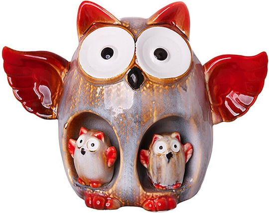Etoile Decorativă Bufniță din Material Ceramic 20x10x15cm 1buc