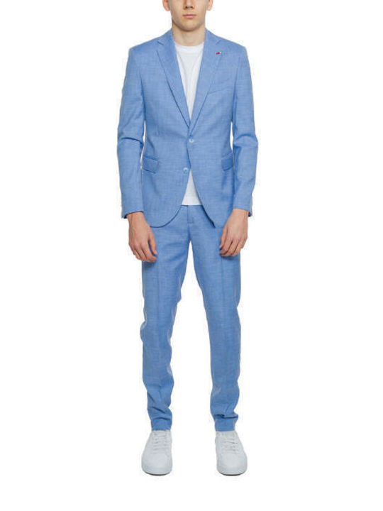 Mulish Men's Summer Suit Light Blue