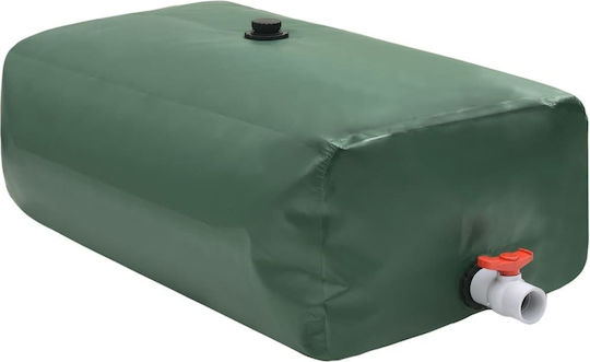 vidaXL Vertical Cylindrical Plastic Storage Tank 1000lt for Water / Petroleum Green