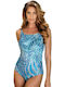 Anita 6232 Carini Full Swimsuit with D-Cup Support Blue Print