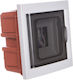 Elettrocanali Wall mounted 4-Elements Fuse Box with 1 Row