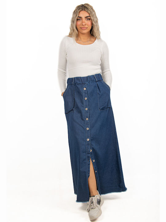 Ellen Denim Skirt Blue