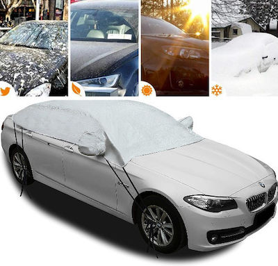 Car 236499 Waterproof Car Half Cover Aluminumized Polyester All Seasons Medium 260x150x60cm Made In EU