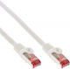 Intos Electronic S/FTP Cat.6 (Gigabit) Καλώδιο Δικτύου Ethernet 0.5m Λευκό