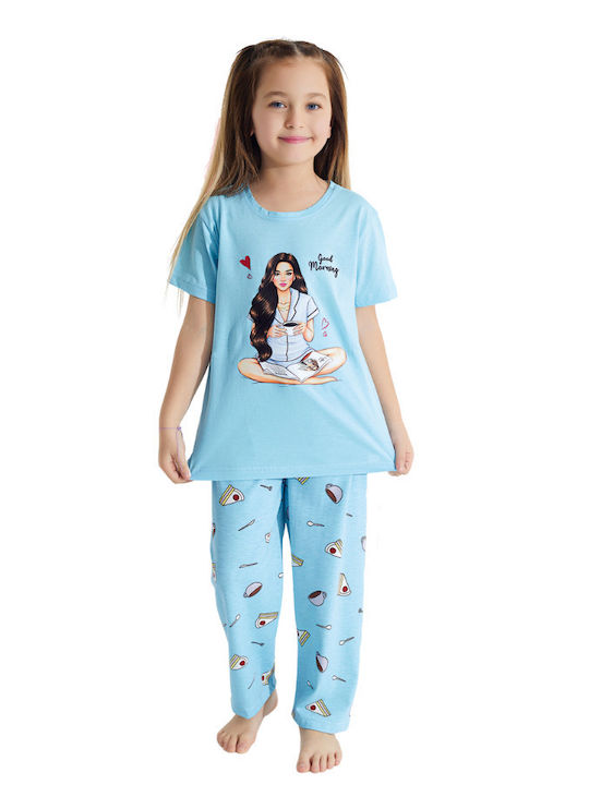 PijaMood Pijama pentru copii De vară Blue