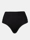 Γυναικείο Μαγιό Brazil Slip Rock Club Μαύρο Κορσές Ψηλόμεσο Regular Fit Lycra