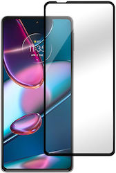 eSTUFF Full Face Tempered Glass Μαύρο (Motorola Edge 30 Pro)